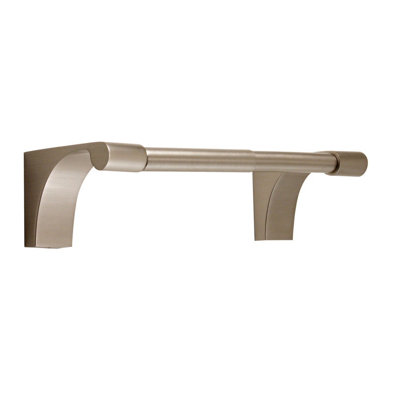Luna Wall Mounted Toilet Paper Holder, Satin Nickel
