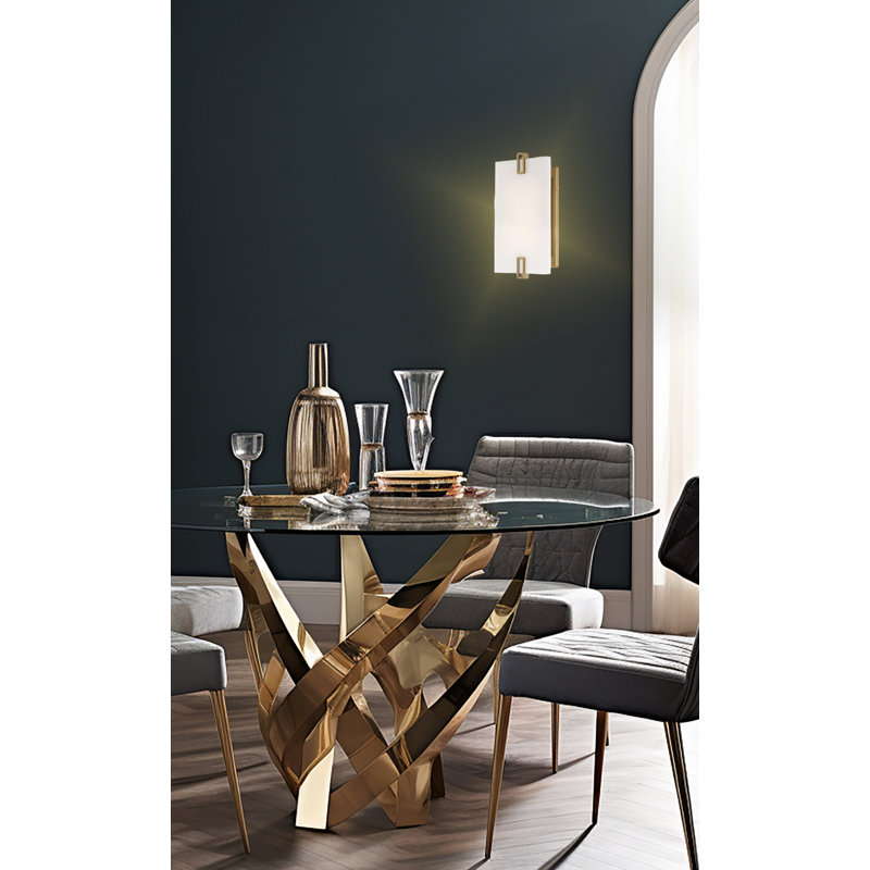 Erdaun Steel LED Flush Mounted Sconce