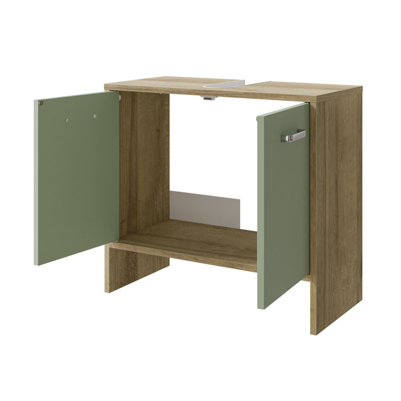 Washbasin Base Cabinet, Riviera Oak;Nb;Green