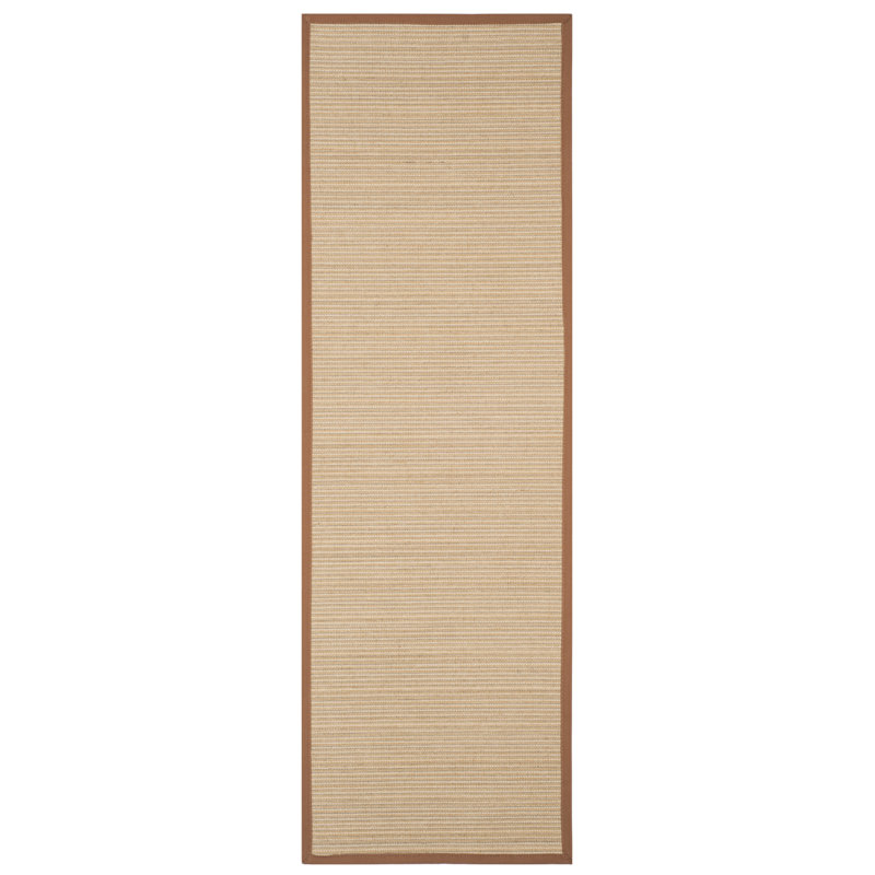 Tapis en fibre de sisal Campbellton, Tapis de couloir 2 pi 6 po x 8 pi