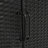47.5"W Wicker Outdoor Storage Cabinet with Tempered Glass Desktop-1215514206