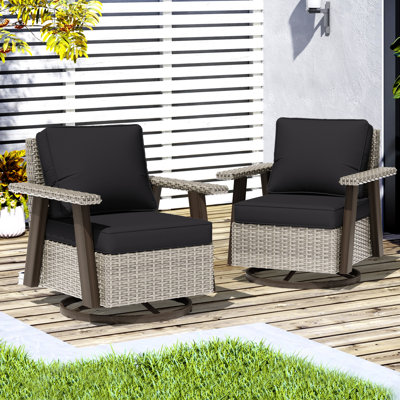 Creal 2-Piece Swivel Chairs with Cushions