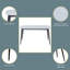 Wenona Stone Top Metal Base Dining Table