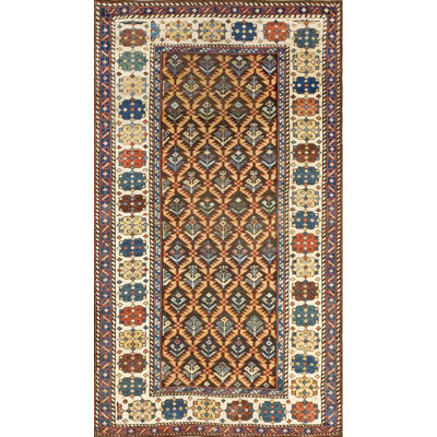 Antique Caucasian Karabagh Small Scatter Size Wool Rug