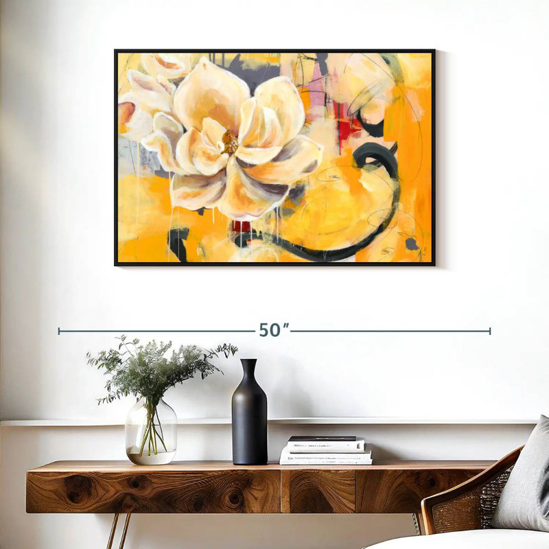 Charme du Sud, Cadre flottant noir, 37 po x 25 po