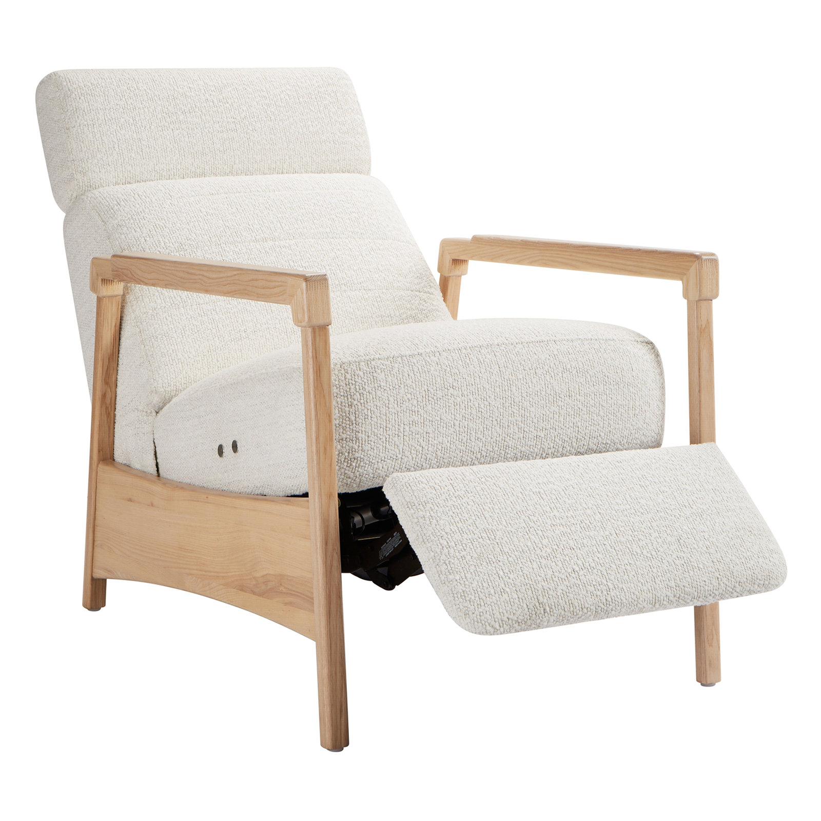 Amada 28" Manual Recliner, Merino Pearl Performance Boucle
