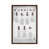 Toile avec cadre en bois brun classique