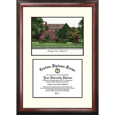 NCAA UWM Scholar Lithograph Diploma Frame