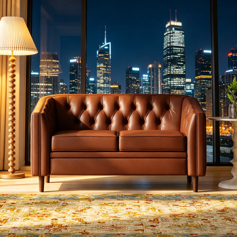 LOVESEAT, Light Brown PU
