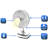 Technical Pro Adventure Series Rechargeable Desk/wall Fan With Led Work Lamp & Built-in Powerbank Usb Output, Adjustable Tilt Super-bright Led Lamp