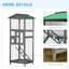 Cage à oiseaux en bois pour perroquet Pawhut