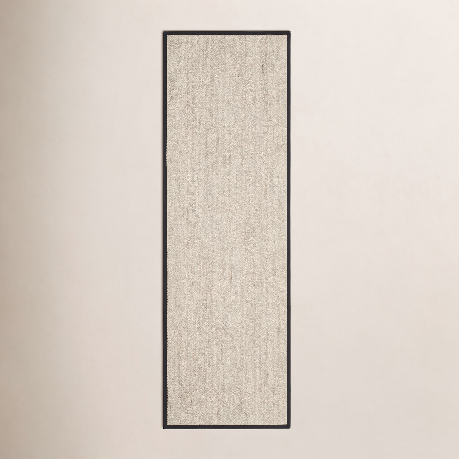 Torbin Marble Black Jute Rug, Runner 2'6" x 6'
