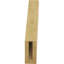 Attelle de genou traditionnelle en cèdre brut-88135690