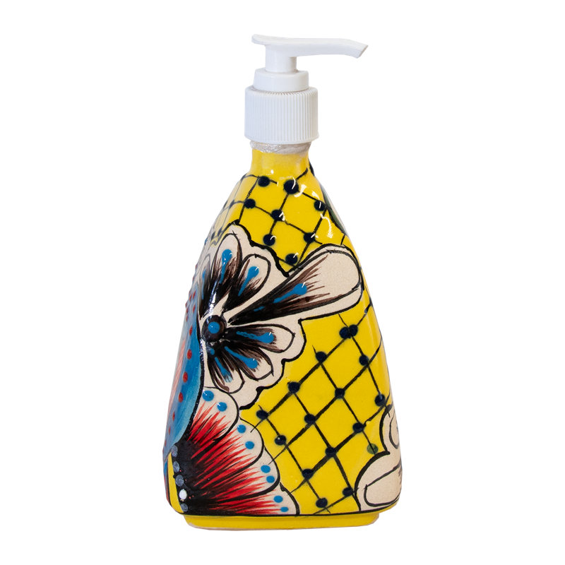 Distributeur de savon liquide Puebla. Jaune