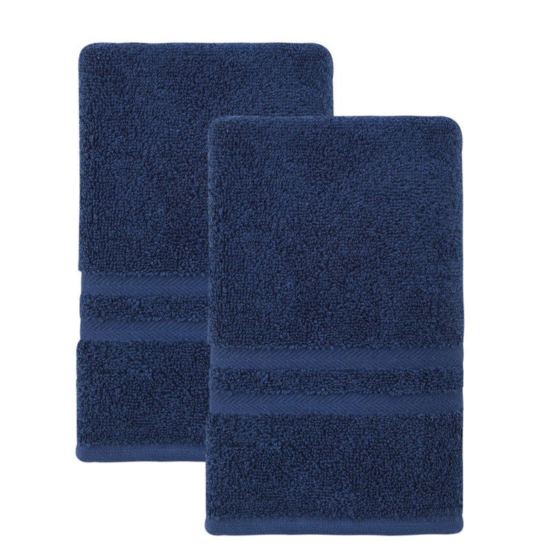 Hollington Turkish Cotton Hand Towel, Twilight Blue