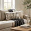 Housse et insert de coussin rectangulaire en coton Gladstone Tiles Luxury-1437019000-1437018997