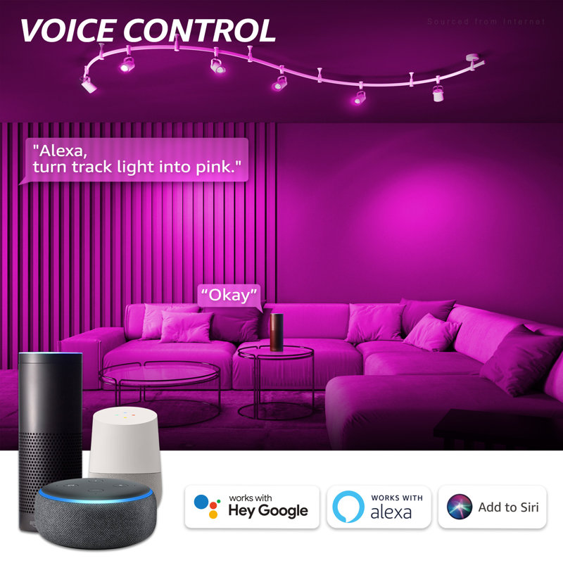Gu10 Smart Spot Light Bulbs, Work With Alexa Echo Google Home Assistant Siri, 50w Equiv.
