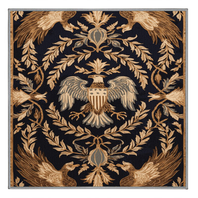 Machine Washable French Purple Area Rug