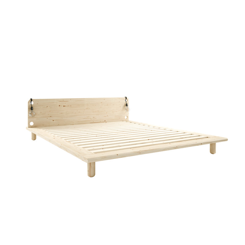 Peek Bed Frame, Scandinavian design, made in Europe, FSC certified wood, choose your size, Clear Lacquered