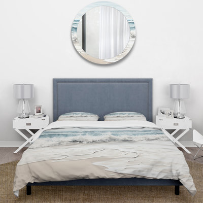 Ensemble de housse de couette en microfibre / polyester Beach Minimalisme Landscape III Bedding