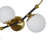 Chianti 39-in Integrated LED ETL Certified Linear Wall Sconce Light with 3 Glass Shades Brass