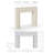 Fluted Cast Stone Fireplace Surround with Standard Hearth-103717256-103717250