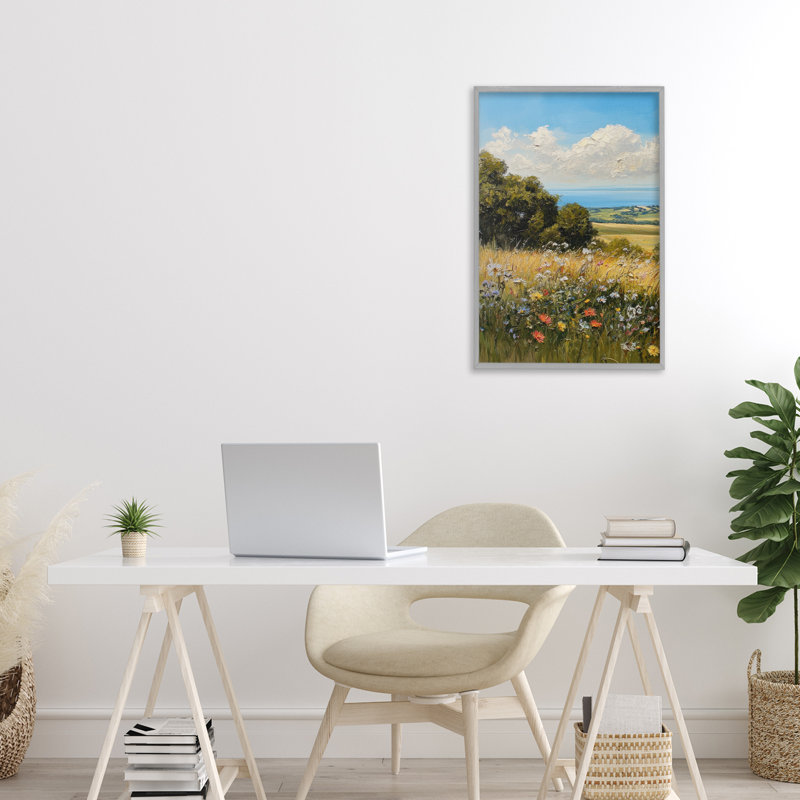 «In the Distance Meadow», estampe numérique, conception de Petal Prints Design, H 24 po x l 16 po