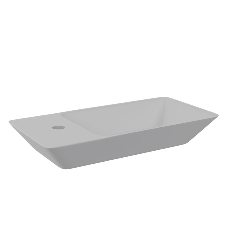 Belfry Bathroom Bakewell 720mm L x 370mm W White Ceramic Rectangular Sink