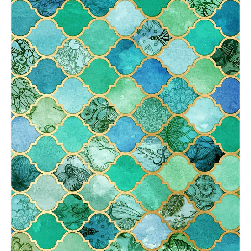 Peel & Stick Geometric Border, 132" L x 120" W