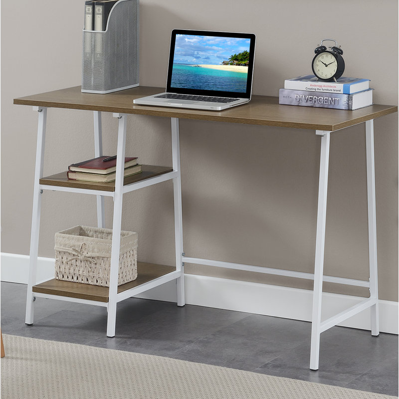 Bureau d'ordinateur Saribek, Blanc bois de grève