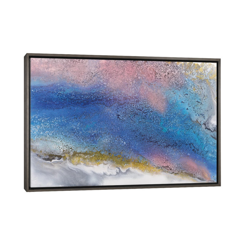 Sakura 12-02-23 - Wall Art Print - Framed Canvas, 18" H x 26" W, Gray
