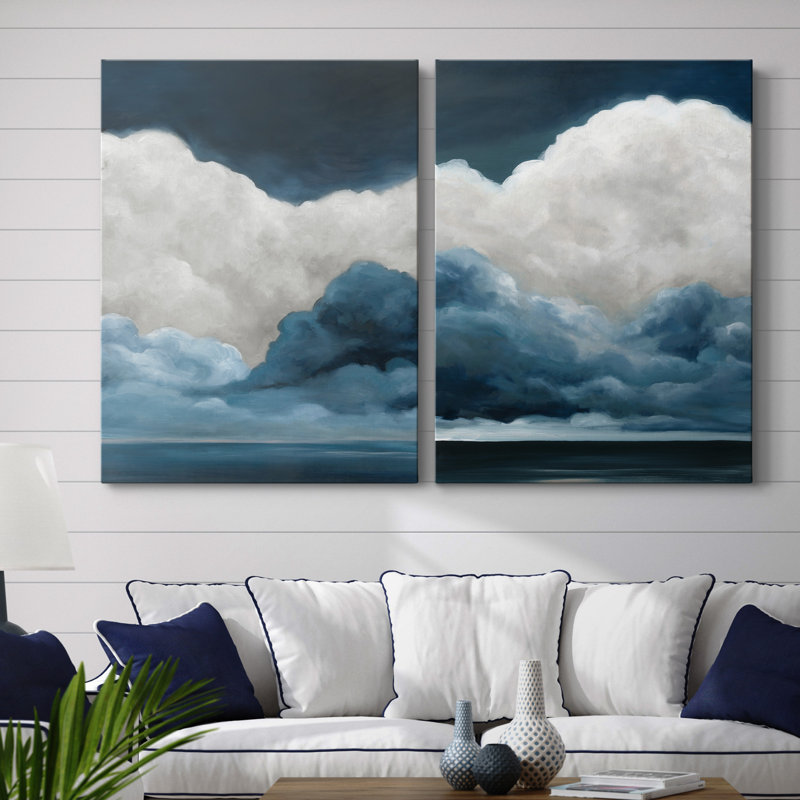 «Nature's Drama I», ensemble de 2 reproductions d'art, H 40 po x l 60 po x P 1 po, Toile tendue, Pas de tapis