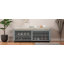 Banc de rangement patiné avec placage d'acacia-106900671