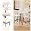 Biff Upholstered Counter Stool with Metal Frame-2108109257