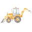 LUK children's bed with railing excavator-1786563937