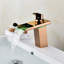 Robinet de lavabo à col roulé à DEL Juno Rozario - Design contemporain avec robinet lumineux