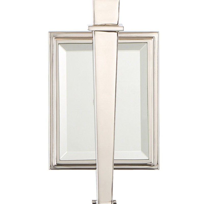 Alezia Armed Sconce, Polished Nickel