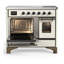 Majestic III Series 40 Inch Induction Range with 6 Induction Elements in Stainless Steel (Brass Trim)-1837201733-1837201732