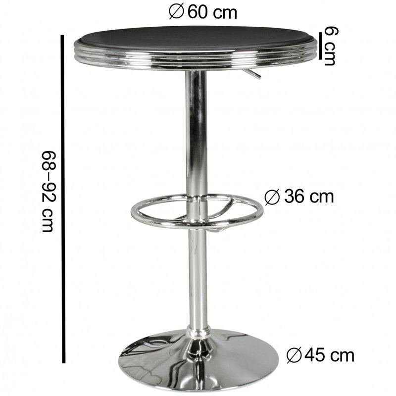 Alperin Round Metal Base Dining Table