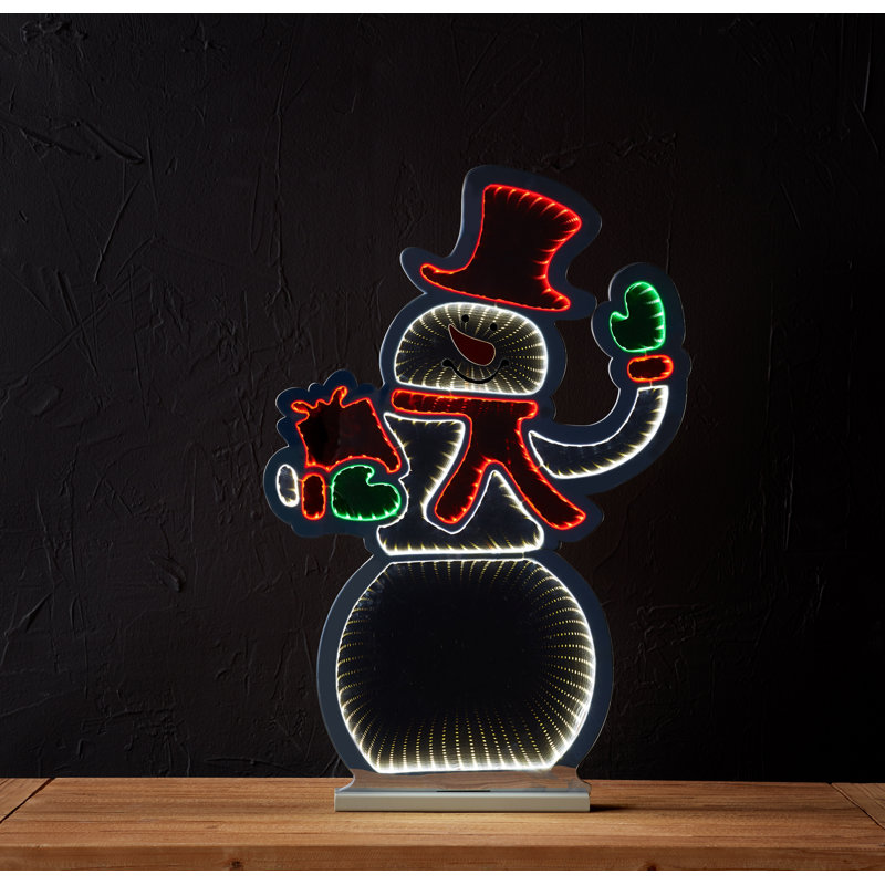 Godbeare Snowmen & Snowflakes Lighted Sign