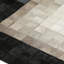 Tapis moderne en cuir de vache beige, tapis de salon fait à la main-629566415