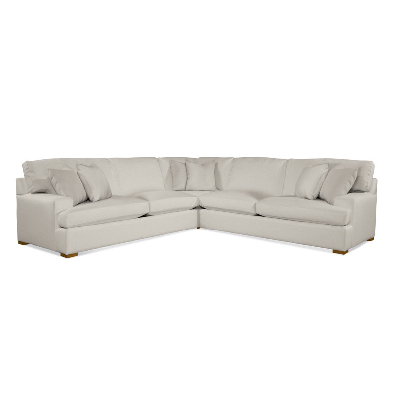 Canapé modulaire Cambria, Finition Havana, Rayures bleues / beiges 0209-61