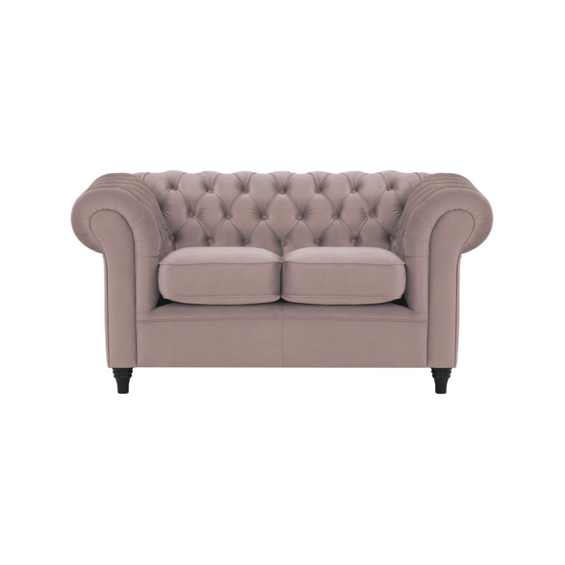 Burks 2 Seater Loveseat, Pink