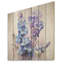 Bleu et mauve, Delphinium, bouquet de fleurs II - Delphinium sur bois-175124123