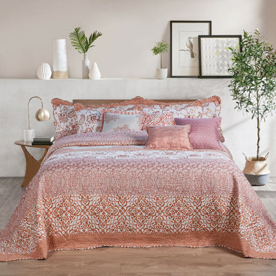 Polyester Coverlet with Pillow Shams Included