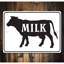Enseigne lait en aluminium-58619462