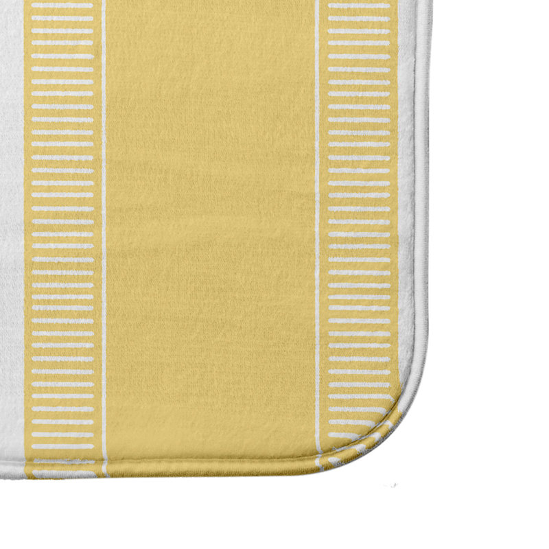 Tapis de bain Josephine, l 34 po x L 21 po, Jaune