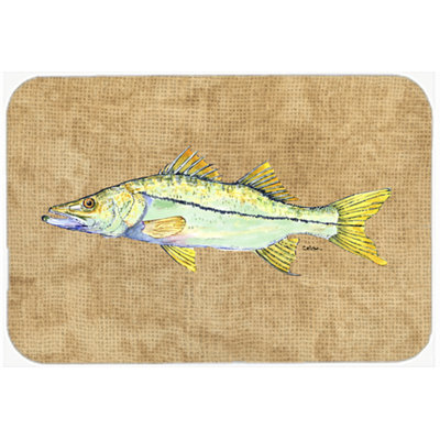Caroline's Treasures Snook Glass Cutting Board