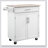 Kitchen Island Cart with Rubber Wood Top Utility Serving Cart-924495317