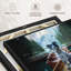 Border collie sur bateau, reproduction sur toile-554951177